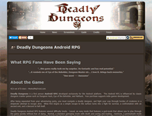 Tablet Screenshot of deadlydungeons.com